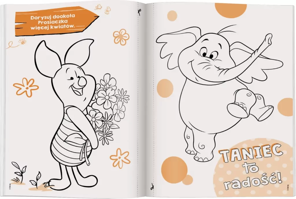 Disney Kubuś i przyjaciele. Kolorowanka z błyskiem - tantis.pl