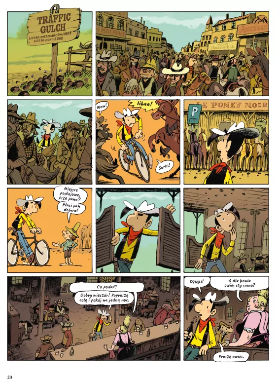 Lucky Luke na siodełku - tantis.pl
