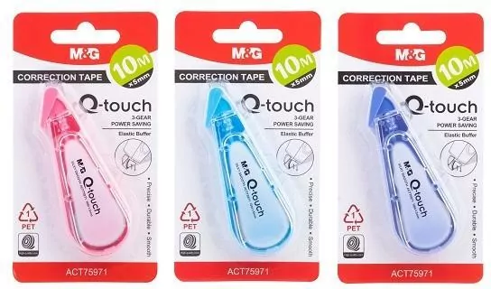 Korektor w taśmie Q-Touch 10mx5mm mix M&G - tantis.pl