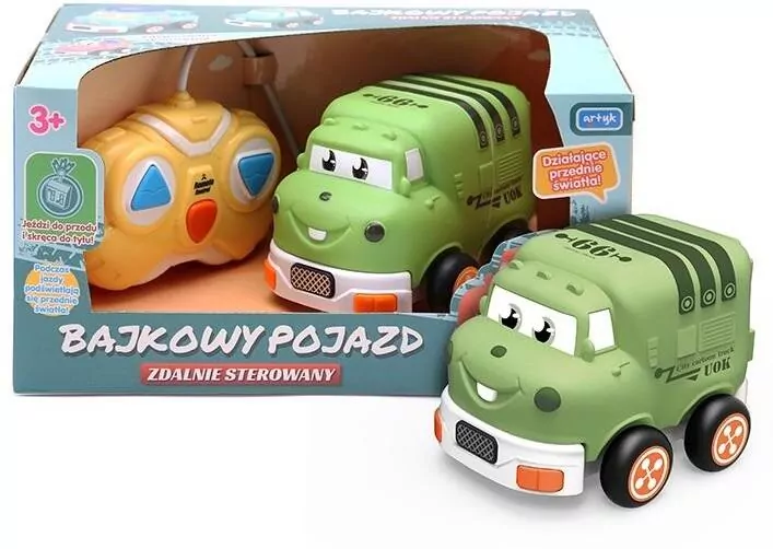Bajkowy pojazd zdalnie sterowany zielony - tantis.pl