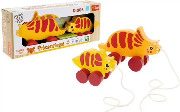 Zabawka drewniana Dinos Triceratops 61745 - tantis.pl
