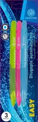Długopis automatyczny trójkątny Colorful Pen Astra 0.6 mm blister 3 sztuki
