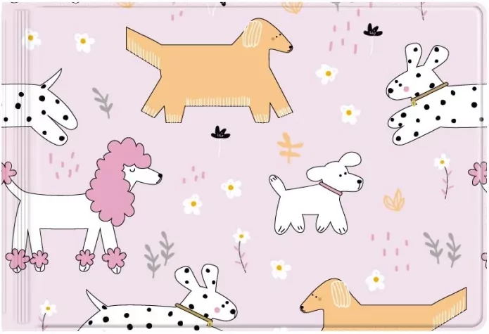 Okładka na dokumenty ucznia małe puppies - tantis.pl