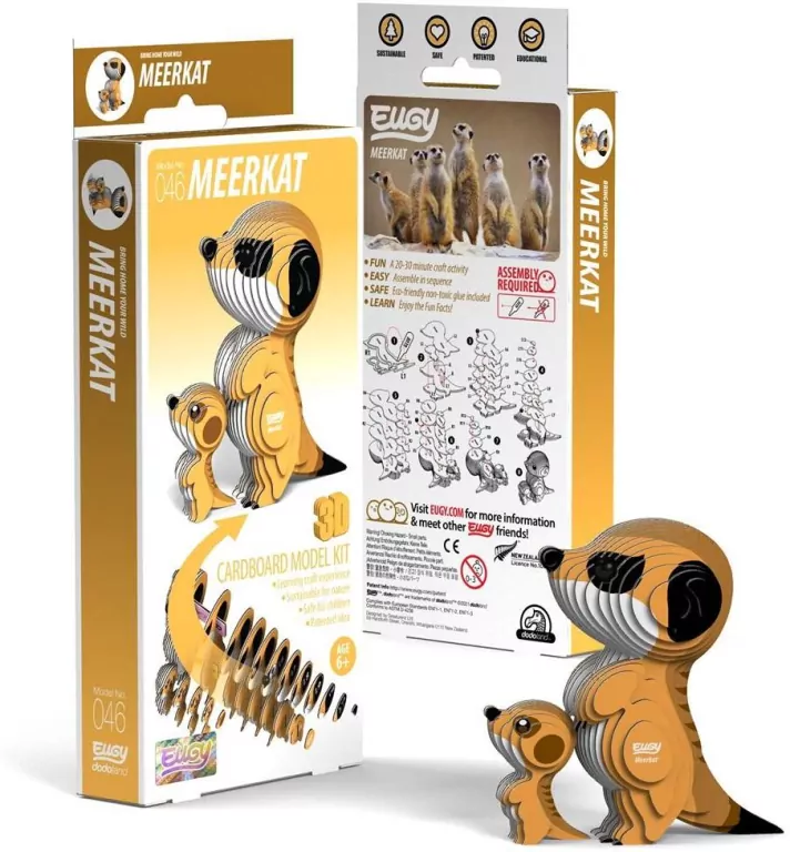 Surykatka Eugy. Eko Układanka 3D - tantis.pl