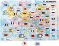 Układanka/gra Flagi Europy. Puzzle 47 elementów - tantis.pl