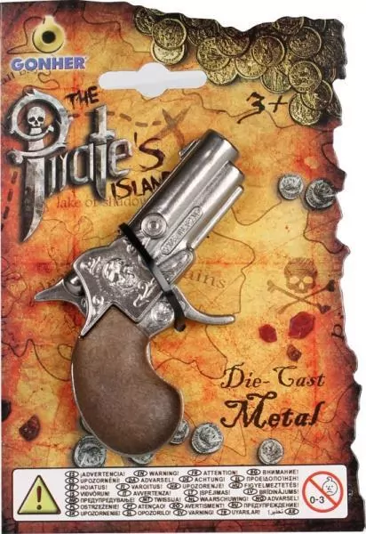 Mały metalowy pistolet pirata - tantis.pl