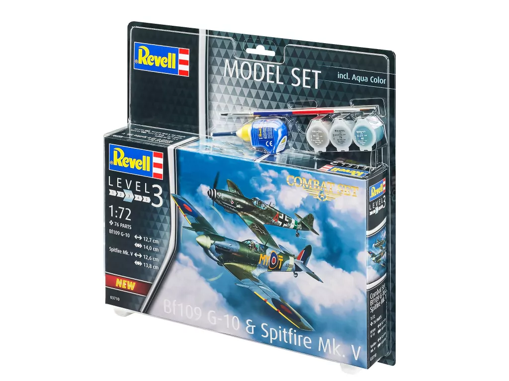 Messerschmitt Bf109G-10. Model set combat 1:72 - tantis.pl