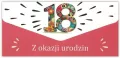 Karnet-koperta Urodziny 18 - tantis.pl