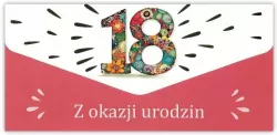 Karnet-koperta Urodziny 18
