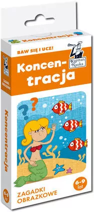Koncentracja. Zagadki obrazkowe. Kapitan Nauka - tantis.pl