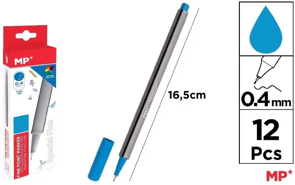 Cienkopis 0.4mm jasnoniebieski - tantis.pl