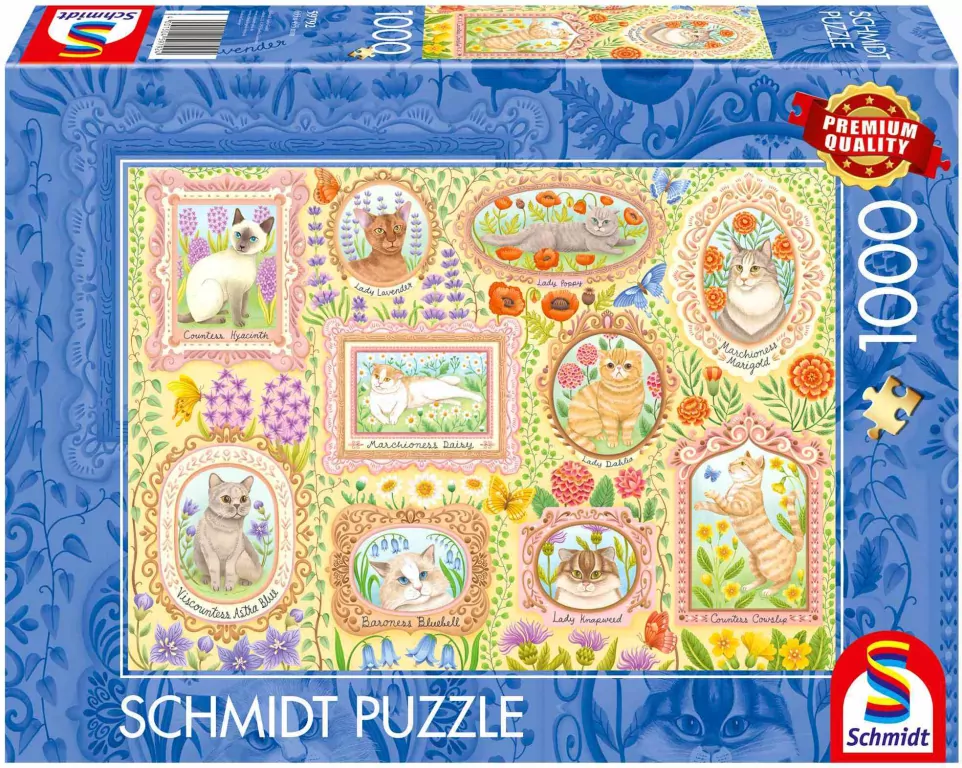 Puzzle PQ 1000 Portrety kociej socjety G3 - tantis.pl