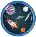 Talerzyki papierowe Rocket Space 20cm - tantis.pl