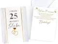 Karnet Rocznica ślubu 25 - tantis.pl