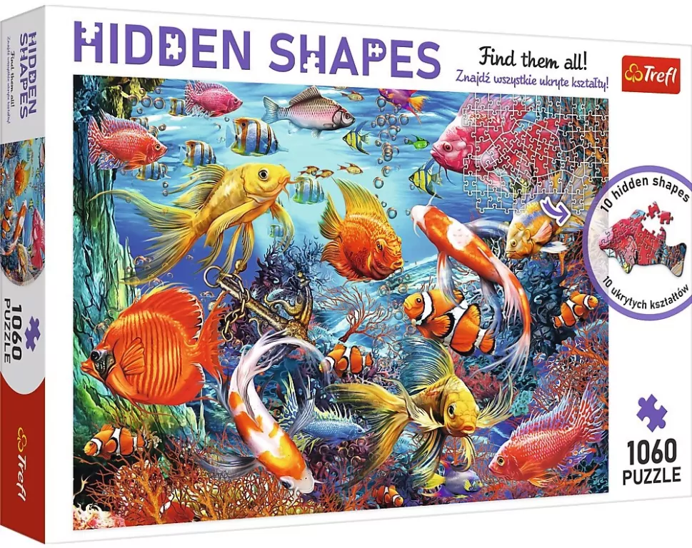 Puzzle 1060. Hidden Shapes. Podwodne życie - tantis.pl