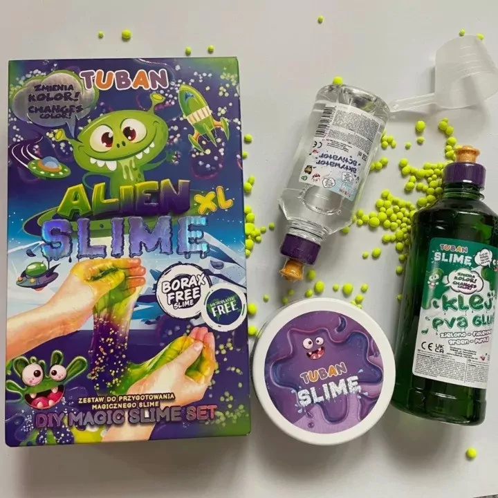 Tuban. Zestaw Diy Alien Xl Slime, magiczny slime obcy - tantis.pl