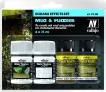 Vallejo: 73.189 - Diorama Effects Set - Mud & Puddles (4 x 35 ml) - tantis.pl