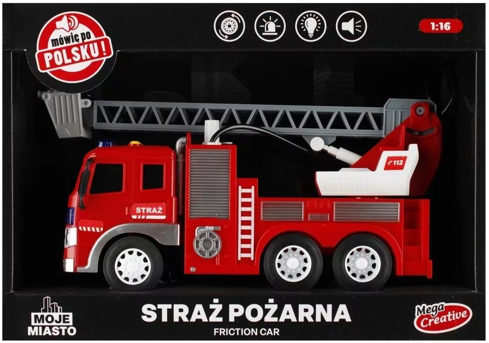 Mega Creative. Auto Straż Pożarna z wodą Moje Miasto - tantis.pl