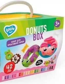 Ciastolina. Zestaw kreatywności Donuts box - tantis.pl