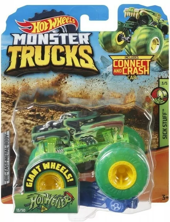 Hot Wheels. Monster Trucks Pojazd 1:64 - tantis.pl