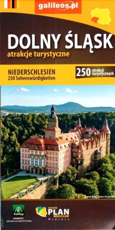 Mapa - Dolny Śląsk 250 atrakcji turystycznych - tantis.pl