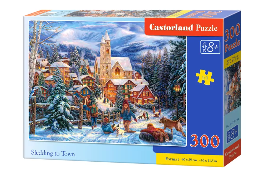 Puzzle 300. Na sankach do miast - tantis.pl