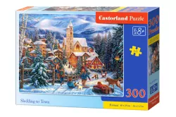 Puzzle 300. Na sankach do miast