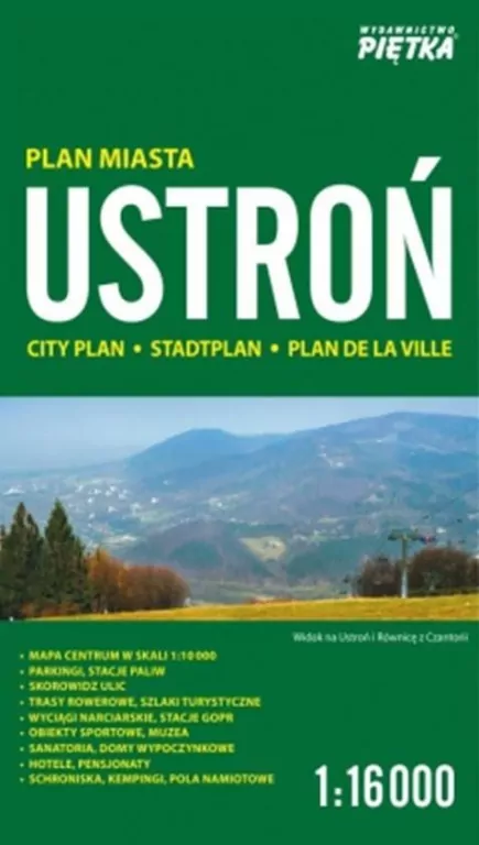 Ustroń 1:16 000 plan miasta PIĘTKA - tantis.pl