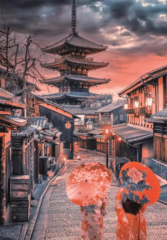 Puzzle 500 Compact Evening in Kyoto 35599 - tantis.pl