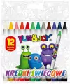 Kredki świecowe 12 kol. Fun & Joy FJ-2112D - tantis.pl