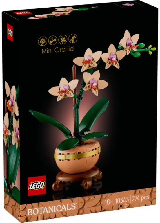 LEGO Botanicals, klocki. Mała orchidea - tantis.pl