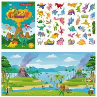 Książeczka z naklejkami. Dinozaury