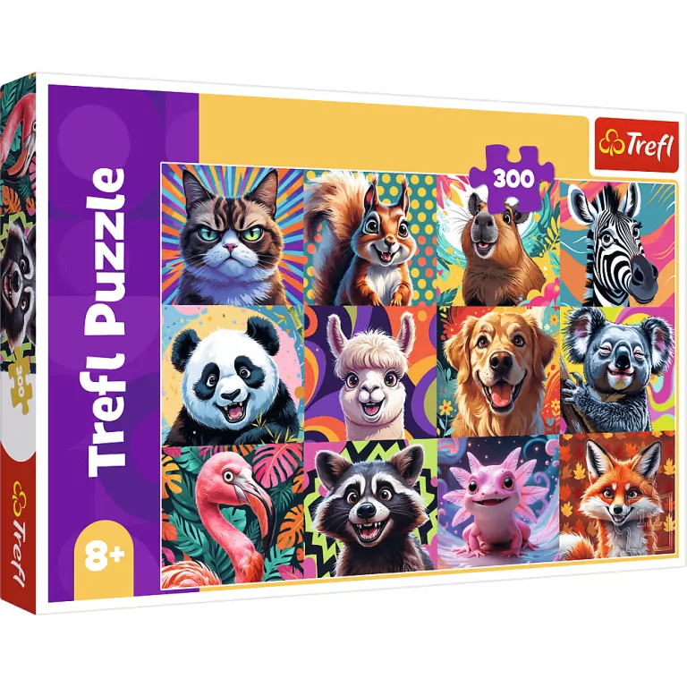 Puzzle 300 Zabawna wieś TREFL - tantis.pl