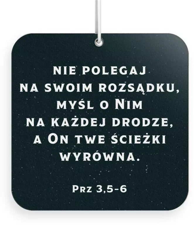 Zawieszka zapachowa - Ufaj Panu - tantis.pl