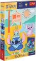 Puzzle 160 Stitch na fali + plakat TREFL - tantis.pl