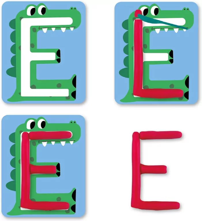 Plastusiowe zabawy - literki. Genialny dzieciak - tantis.pl