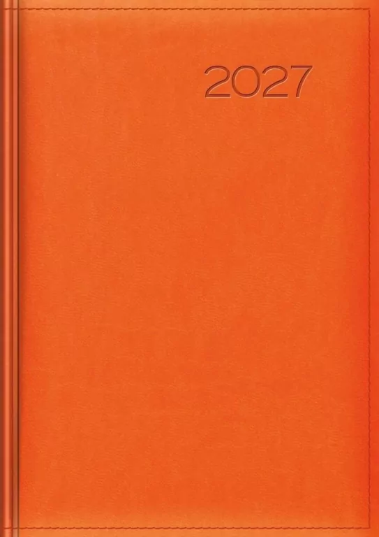 Kalendarz 2027 tygodniowy pomarańczowy - tantis.pl