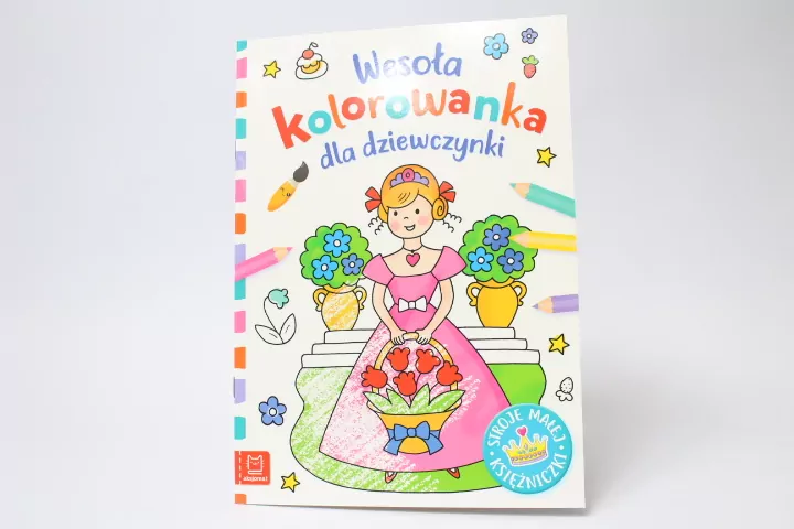 Wesoła kolorowanka dla dziewczynki. Stroje - tantis.pl