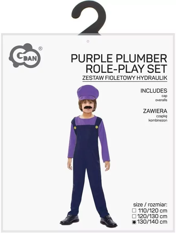 Strój dla dzieci Fioletowy hydraulik 130/140cm - tantis.pl