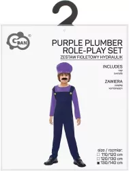 Strój dla dzieci Fioletowy hydraulik 130/140cm