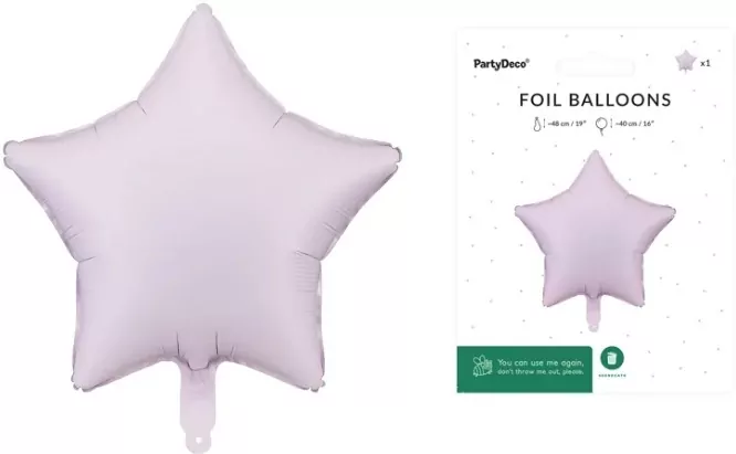 Balon foliowy Gwiazdka 48cm fiolet - tantis.pl