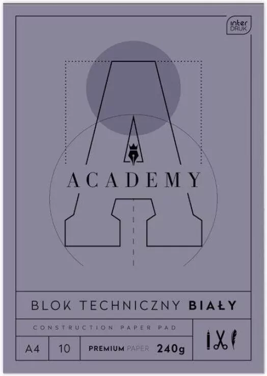 Blok techniczny A4/10K Academy - tantis.pl