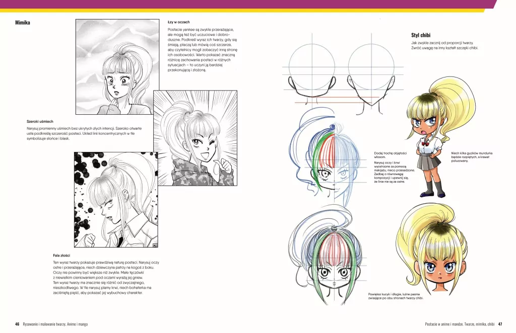 Rysowanie i malowanie twarzy. Anime i manga - tantis.pl