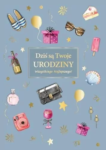 Karnet Urodziny dla niej - tantis.pl
