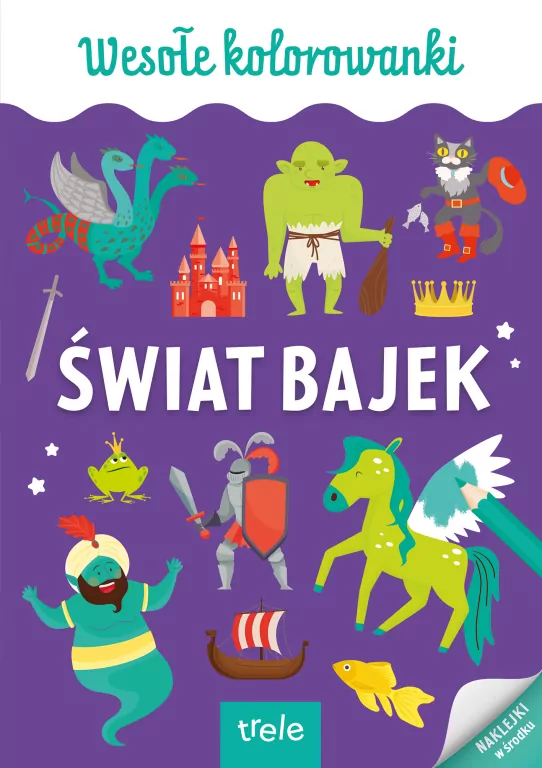 Wesołe kolorowanki. Świat bajek - tantis.pl