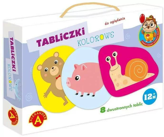 Tabliczki kolorowe. Sówka mądra główka - tantis.pl