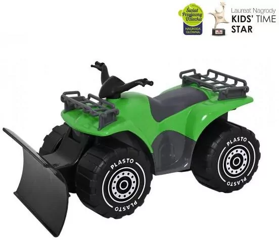 Quad z pługiem 30cm zielony - tantis.pl
