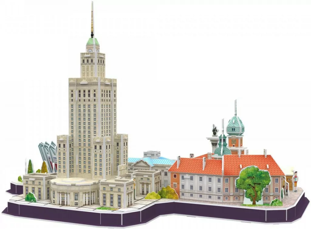 Puzzle 3D 126 elementów. Cityline. Warszawa - tantis.pl