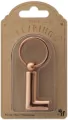 Metalowy brelok do kluczy litera L Keyring - tantis.pl