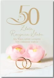 Kartka okolicznościowa. 50 Złota rocznica ślubu